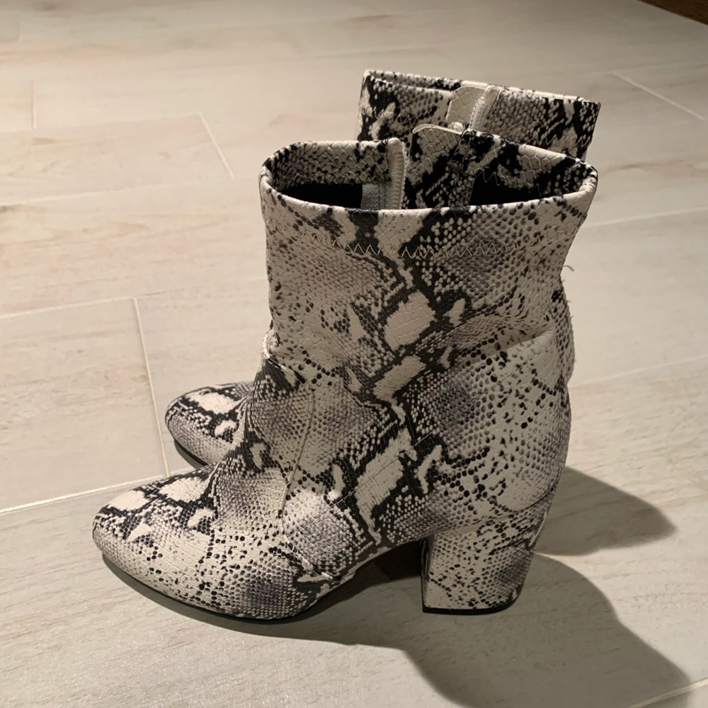 Snakeskin Booties